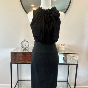 BCBGMaxAzria Black Midi Skirt